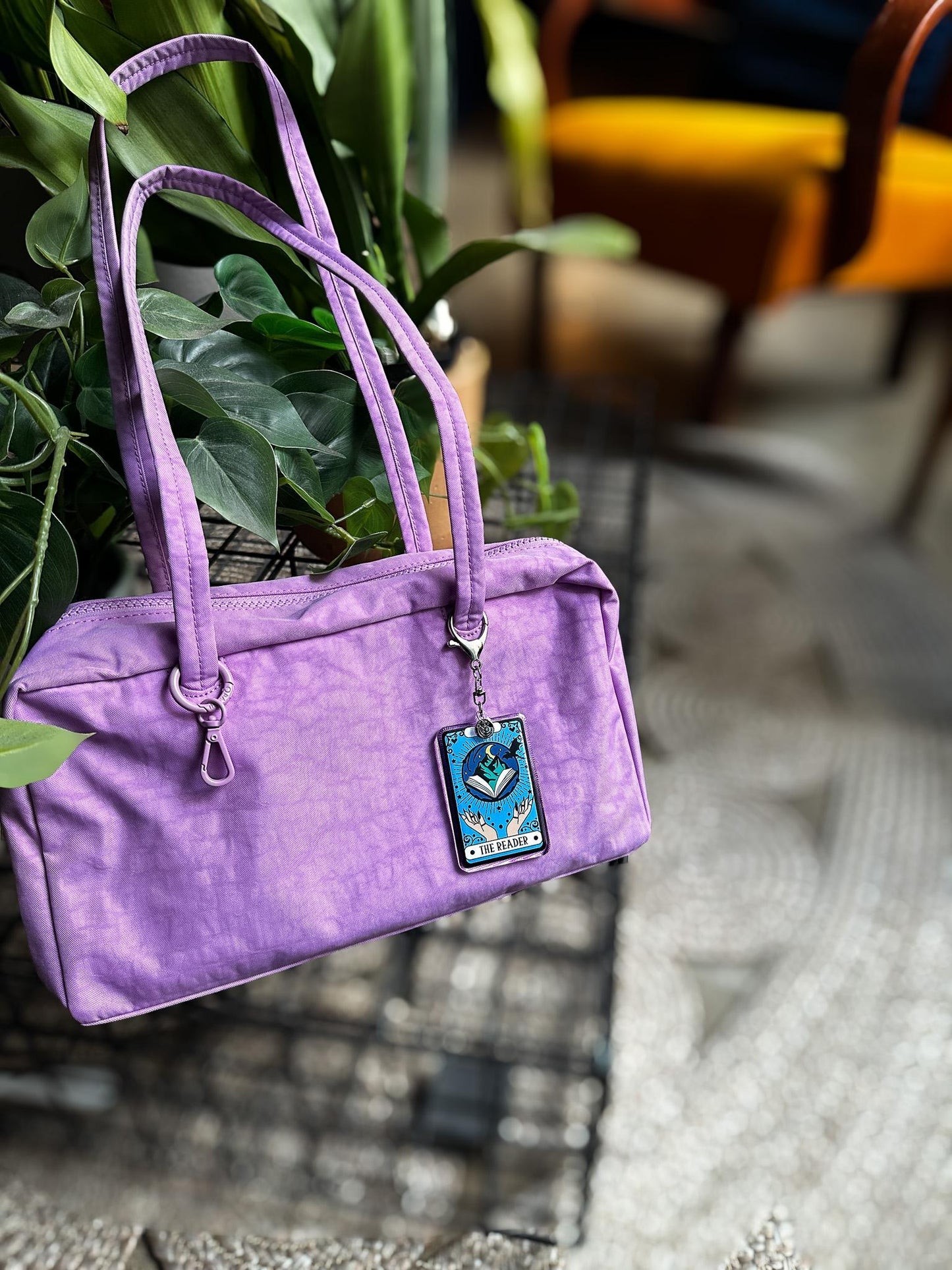 The Reader Tarot Card Acrylic Bag Charm