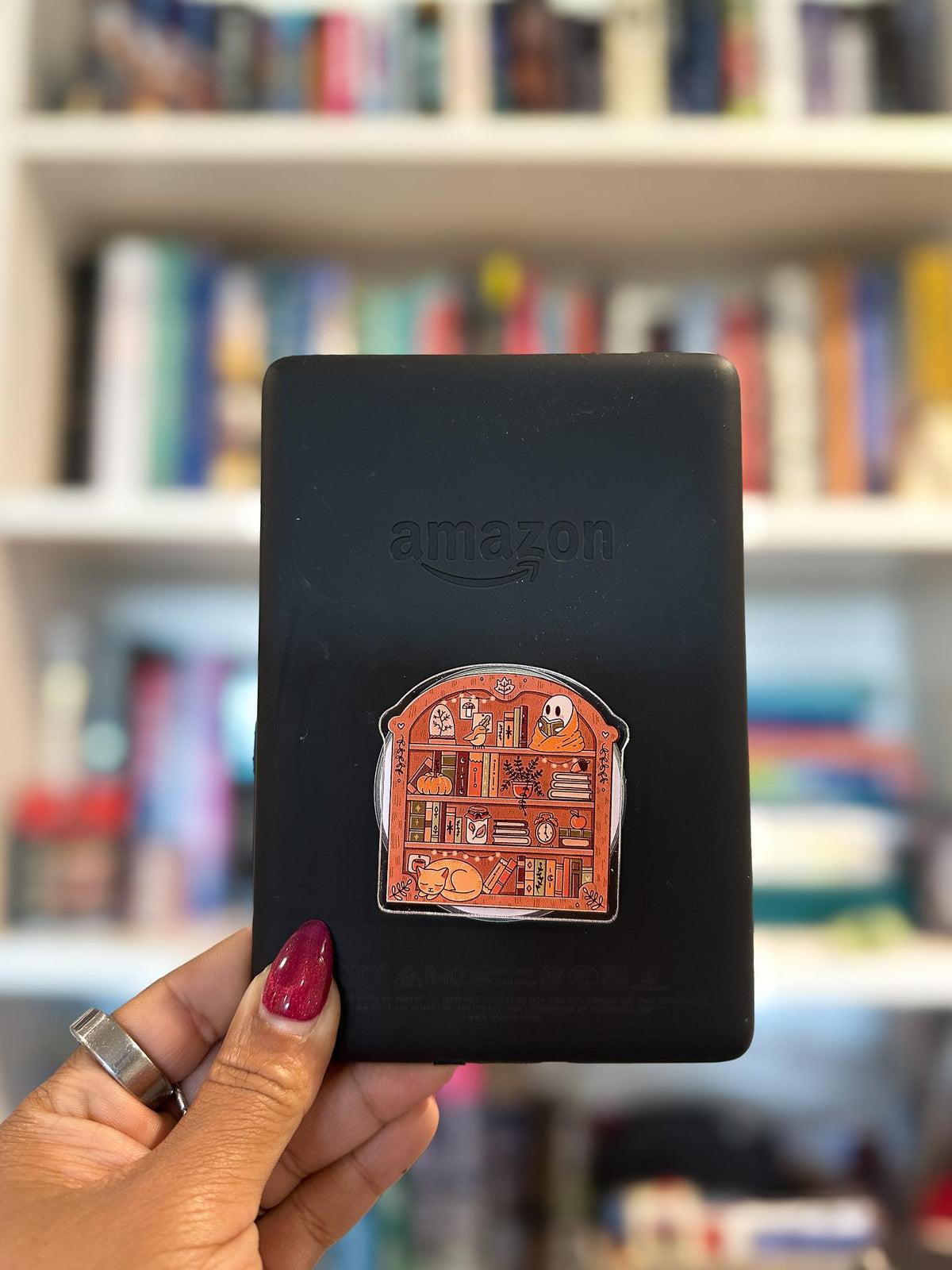Haunted Bookshelf Magnetic Phone & Kindle Grip