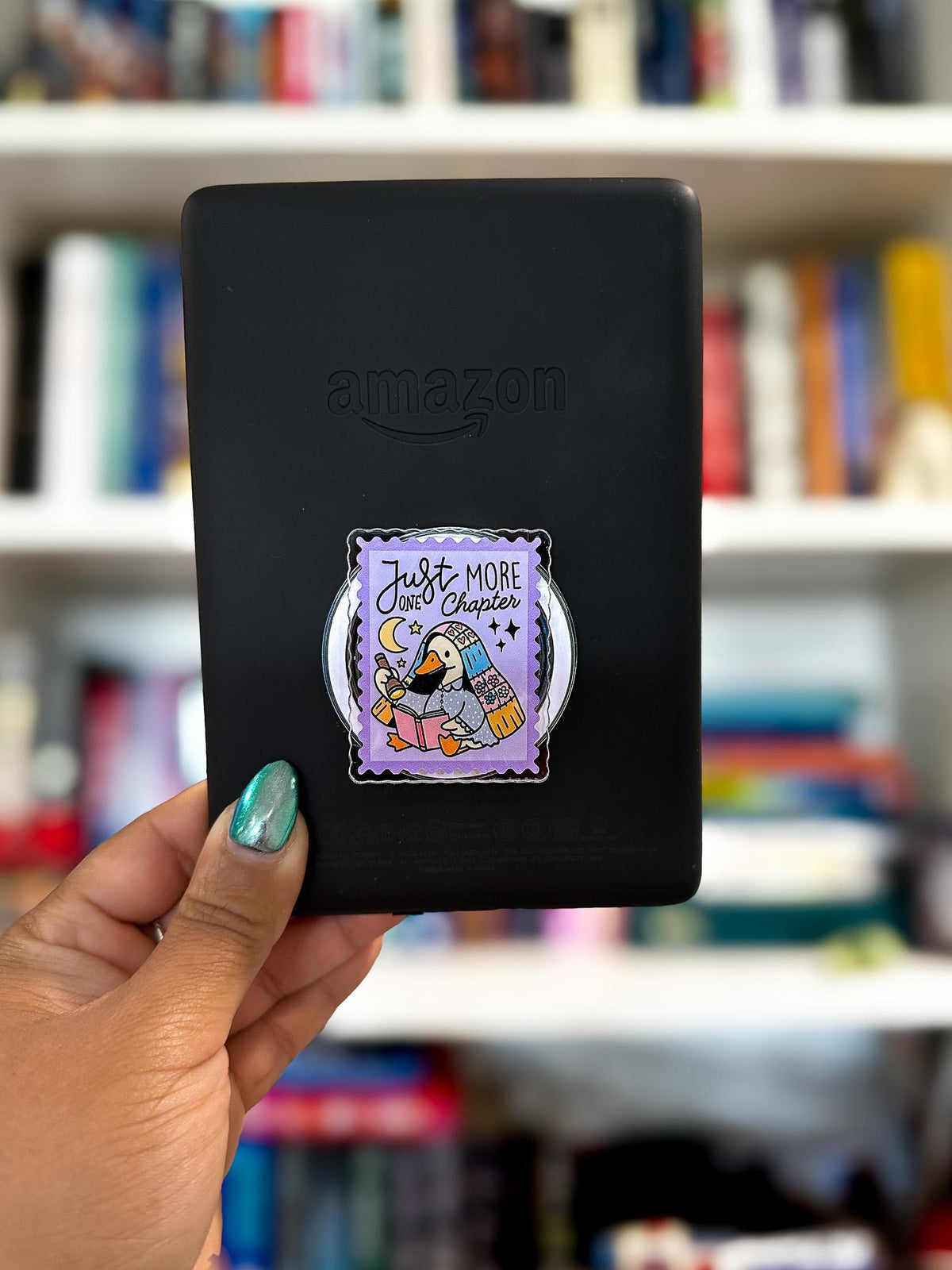Just One More Chapter Goose Magnetic Phone & Kindle Grip