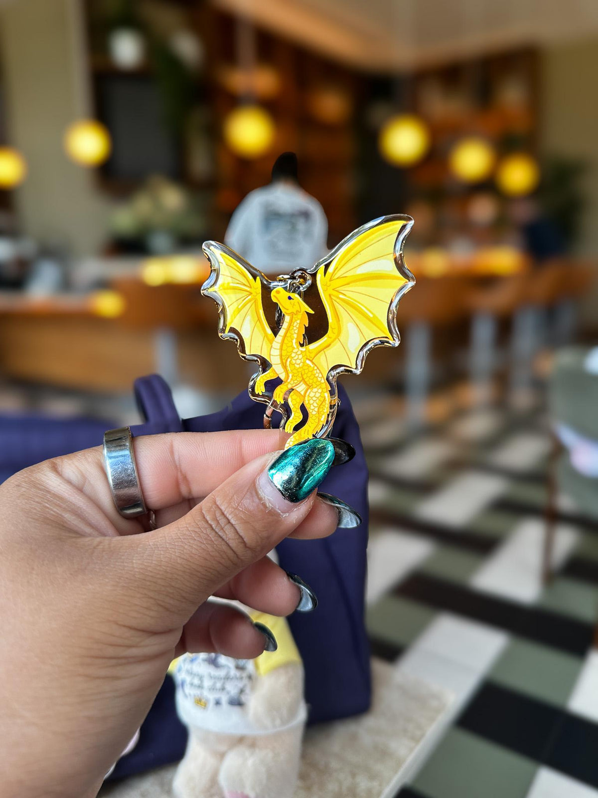 Choose Your Dragon Acrylic Bag Charm
