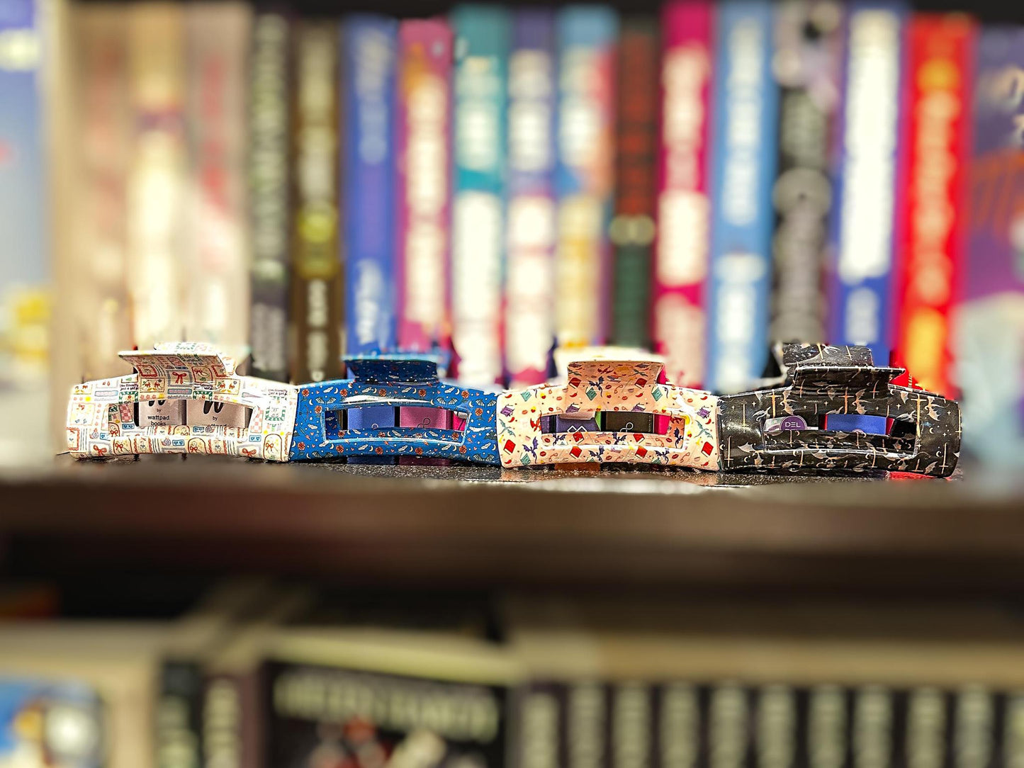 Midnight Dragons Bookish Hair Claw Clip