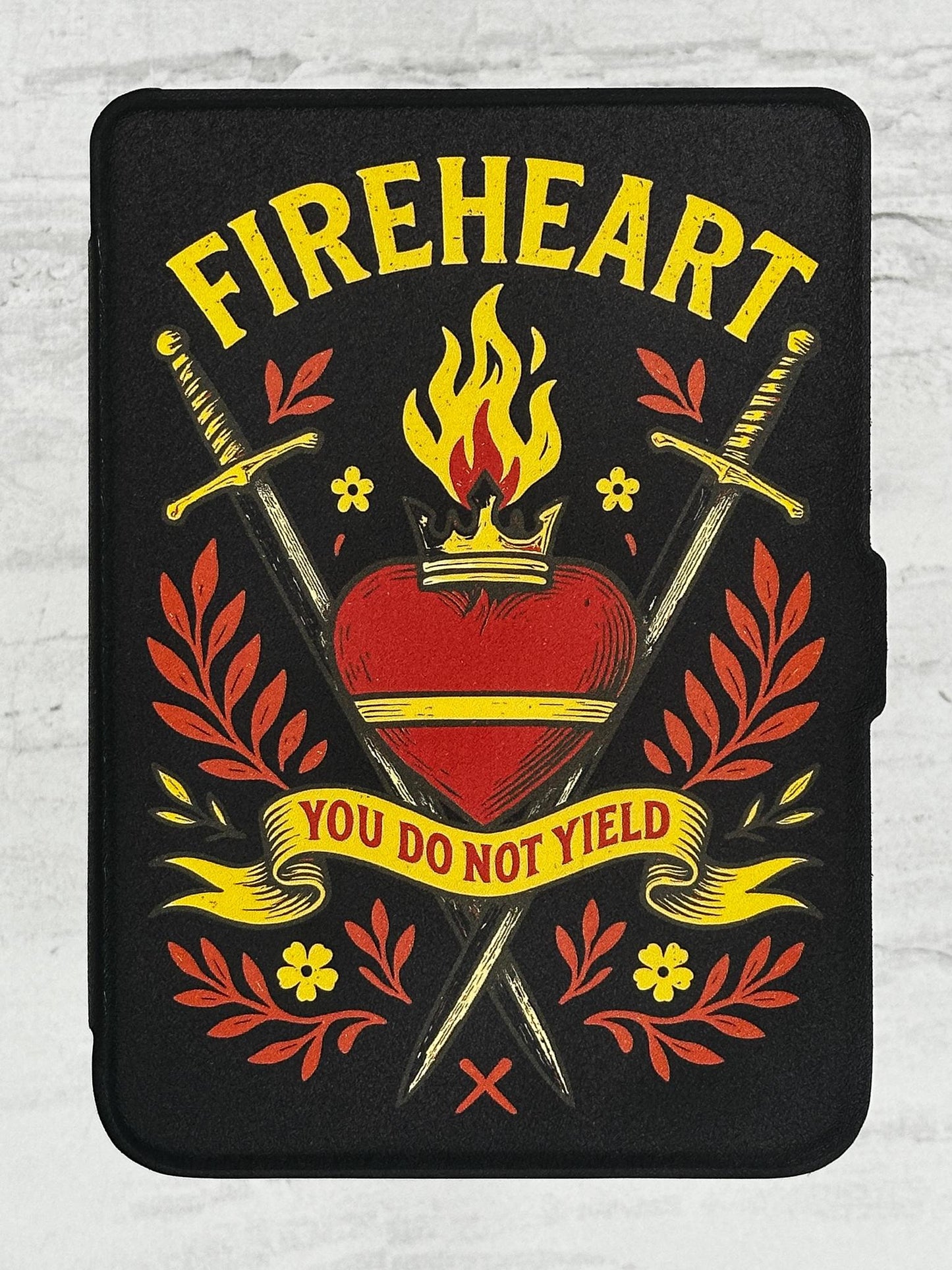 Heart of Flame Kobo Case | Kobo Libra & Clara Cover with Hand Strap