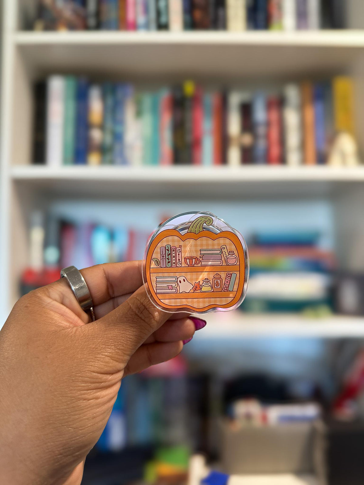Pumpkin Patch TBR Magnetic Phone & Kindle Grip