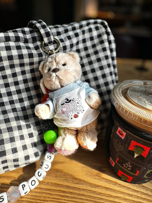 Stay Spooky Halloween Teddy Bear Bag Charm