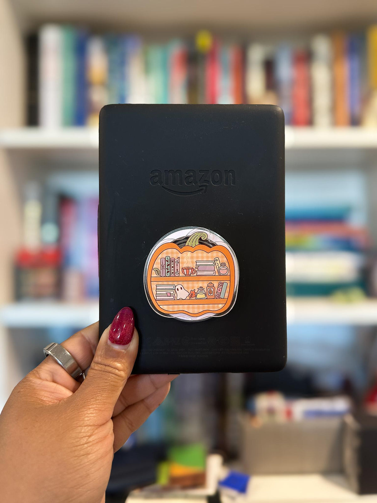 Pumpkin Patch TBR Magnetic Phone & Kindle Grip