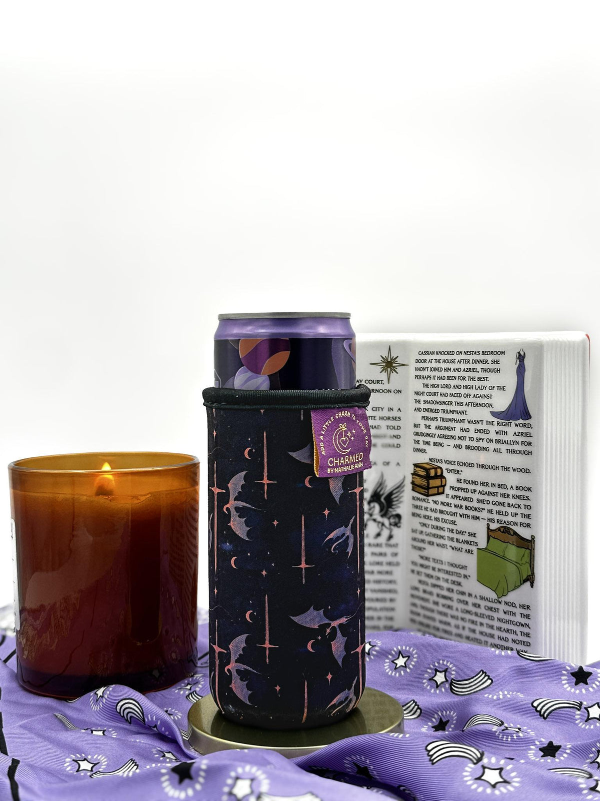 Midnight Dragon Slim Can Sleeve