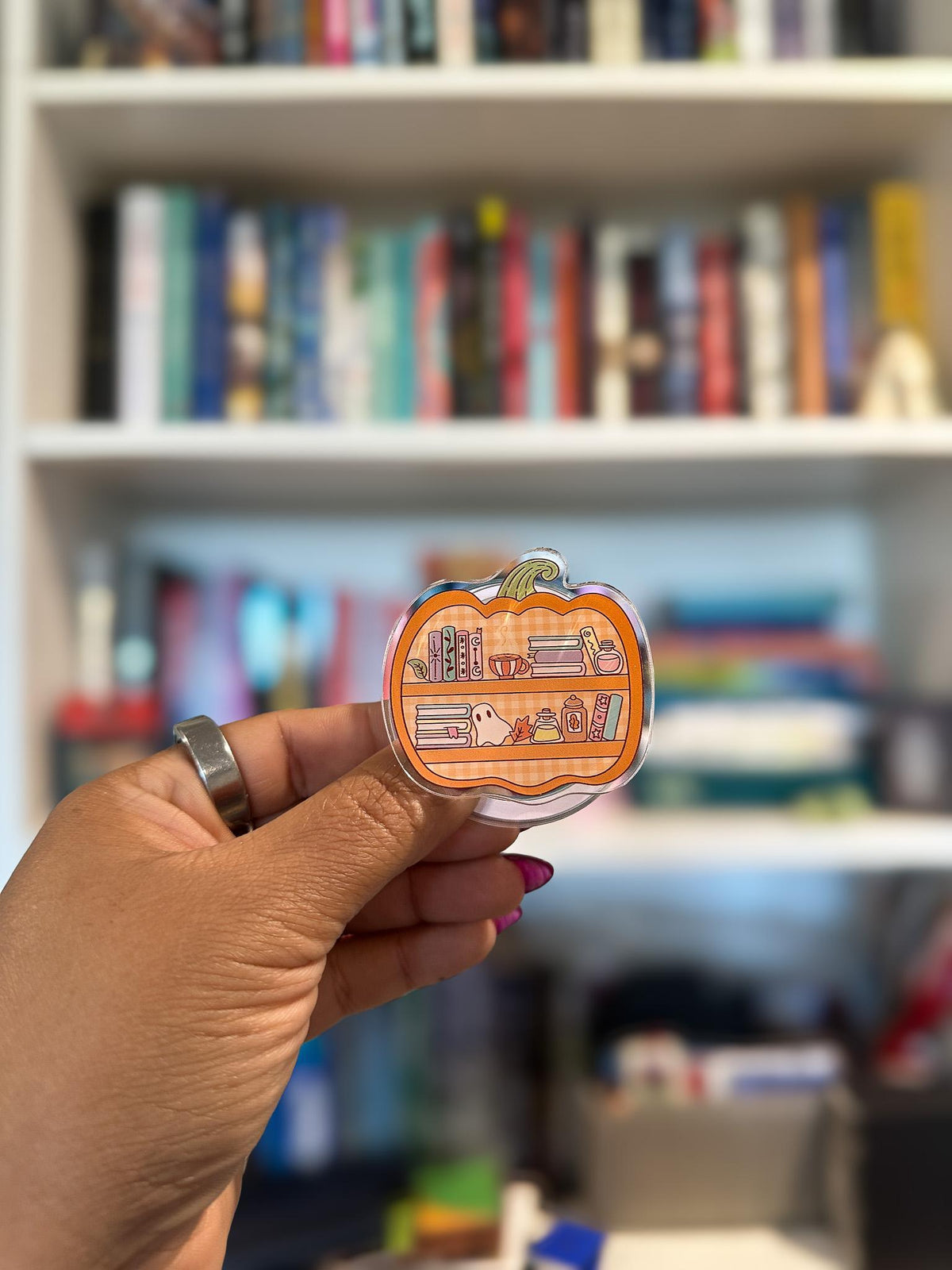 Pumpkin Patch TBR Magnetic Phone & Kindle Grip