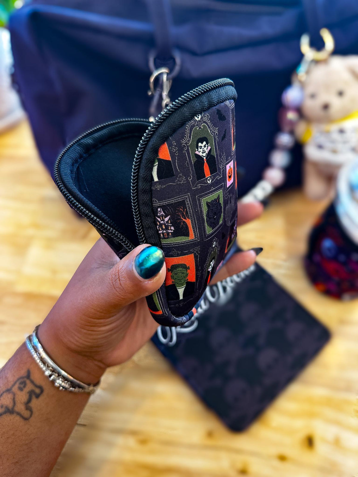 Spooky Classics Mini Zippered Pouch Bag Charm