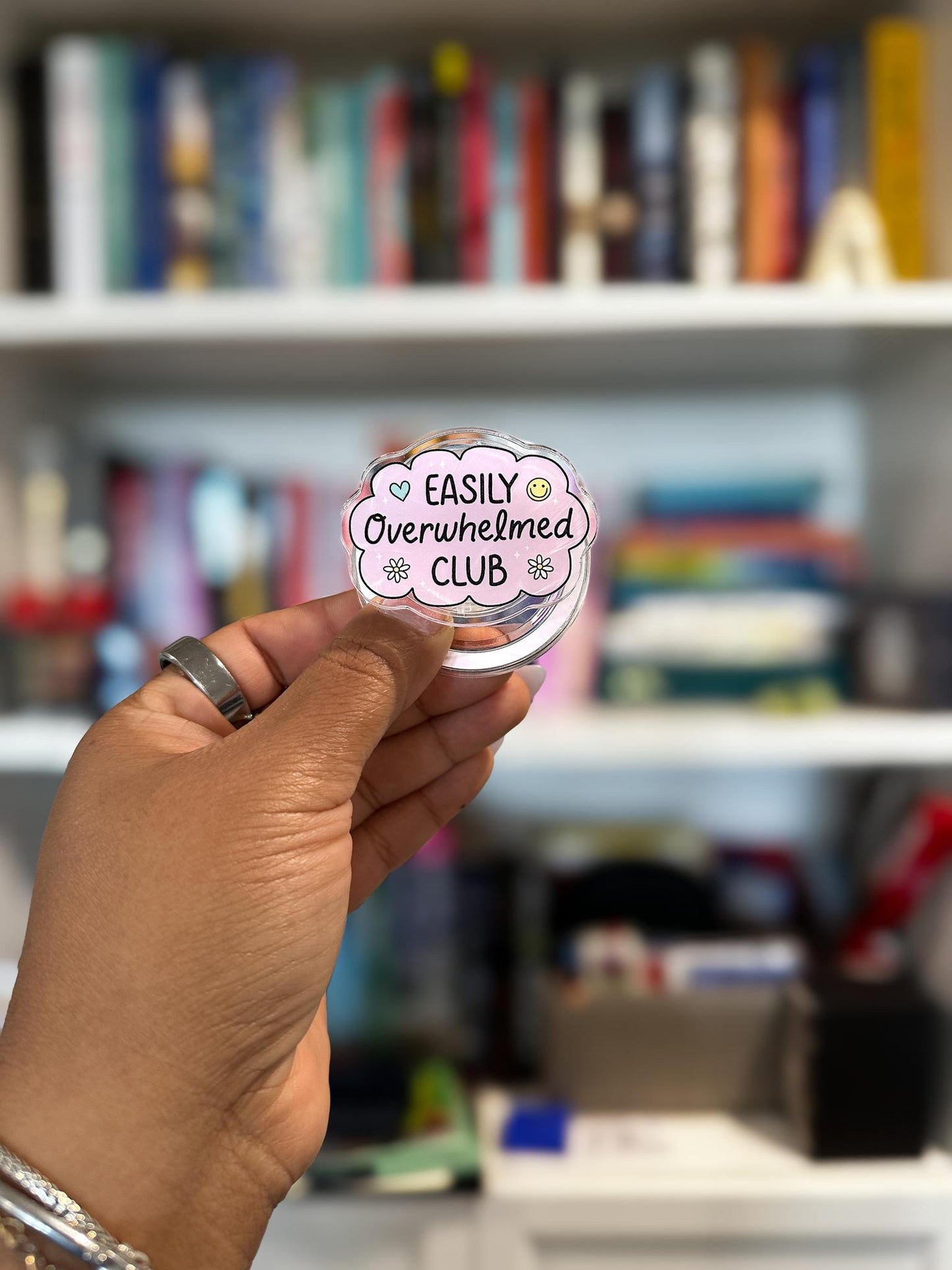 Easily Overwhelmed Club MagSafe Phone & Kindle Grip