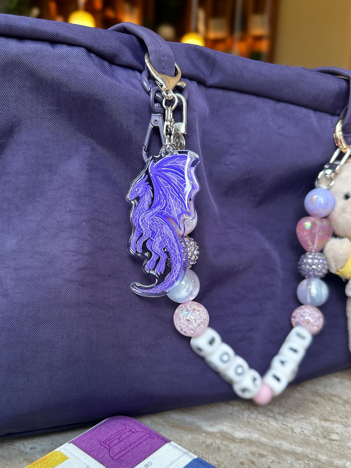 Choose Your Dragon Acrylic Bag Charm